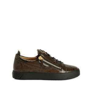�W���[�b�y�U�m�b�e�B �����Y �X�j�[�J�[ �V���[�Y Frankie double-zip low-top sneakers Brown