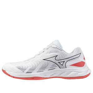 Mizuno �~�Y�m �����Y �X�j�[�J�[ �yMizuno Wave Fang EL 2 Wide 'White Coral Red' 71GA242325�z �T�C�Y US_M_4.5