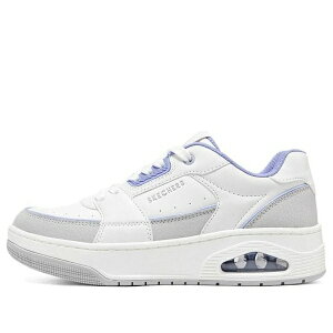Skechers �X�P�b�`���[�Y ���f�B�[�X �X�j�[�J�[ �y(WMNS) Skechers Uno Court - Courted Style Shoes 'White Grey Blue' 177710-WLV�z �T�C�Y US_6(23.0cm)