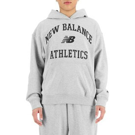 ニューバランス レディース パーカー・スウェットシャツ アウター New Balance Women's Athletics Varsity Oversized Fleece Hoodie Athletic Grey