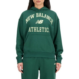 ニューバランス レディース パーカー・スウェットシャツ アウター New Balance Women's Athletics Varsity Oversized Fleece Hoodie Nightwatch