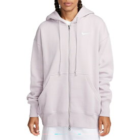 ナイキ レディース パーカー・スウェットシャツ アウター Nike Sportswear Women's Phoenix Fleece Oversized Full-Zip Hoodie Platinum Violet