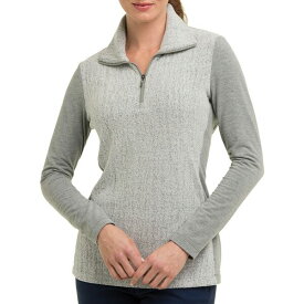 イーピーエヌワイ レディース シャツ トップス EPNY Women's Long Sleeve Quarter Zip Boucle Pullover Reflections