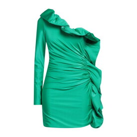 【送料無料】 アーメン レディース ワンピース トップス Mini dresses Emerald green