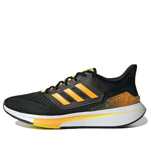 adidas �A�f�B�_�X �����Y �X�j�[�J�[ �yadidas EQ21 Run 'Black Semi Solar Gold' GZ4082�z �T�C�Y US_7.5(25.5cm)