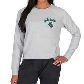 コンセプトスポーツ レディース Tシャツ トップス Coastal Carolina Chanticleers Concepts Sport Women's Greenway Long Sleeve TShirt Gray