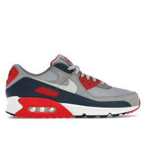 Nike �i�C�L �����Y �X�j�[�J�[ �yNike Air Max 90 USA (2024)�z �T�C�Y US_7(25.0cm) Light Smoke Grey/Phantom Armory/Navy Fire/Red Flat/Pewter Black