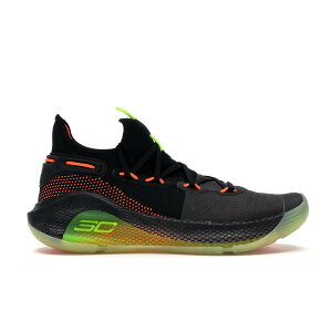 Under Armour A_[A[}[ Y Xj[J[ yUnder Armour Curry 6 Fox Theatrez TCY US_7(25.0cm) Black/High Vis Yellow