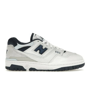 New Balance �j���[�o�����X �����Y �X�j�[�J�[ �yNew Balance 550 White NB Navy�z �T�C�Y US_7(25.0cm) White/NB Navy/Quarry Blue