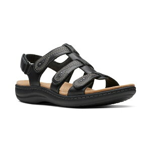 N[NX fB[X T_ V[Y Women's Laurieann Vine Strappy Sport Sandals Black Leather