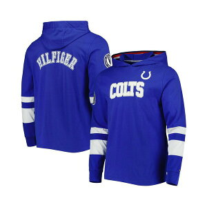 g~[ qtBK[ Y Vc gbvX Men's Royal, White Indianapolis Colts Alex Long Sleeve Hoodie T-shirt Royal, White