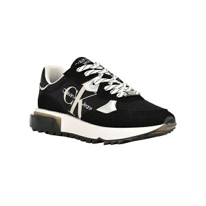 JoNC fB[X Xj[J[ V[Y Calvin Klein Women's Magalee Casual Logo Lace-Up Sneakers Black, Silver, Gray