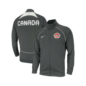 �i�C�L �����Y �W���P�b�g���u���]�� �A�E�^�[ Men's Gray Canada Soccer Anthem Raglan Full-Zip Jacket Gray