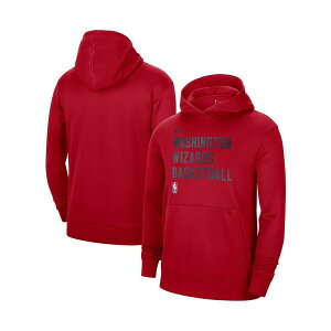 �i�C�L �����Y �p�[�J�[�E�X�E�F�b�g�V���c �A�E�^�[ Men's and Women's Red Washington Wizards 2023/24 Performance Spotlight On-Court Practice Pullover Hoodie Red