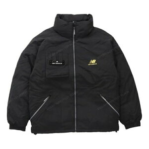 New Balance j[oX Y Xj[J[ yNew Balance Logo Print Puffer Jacket 'Black White' AMJ14308-BKz TCY US_M_S