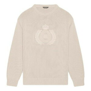 Balenciaga バレンシアガ メンズ スニーカー 【Balenciaga BB Laurel Crown Logo Crewneck Knitted Sweater 'Beige' 664369T32119028】 サイズ US_M_M