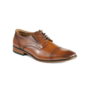 QX Y hXV[Y V[Y Men's Sulai Cap Toe Lace Up Dress Oxfords Medium Brown
