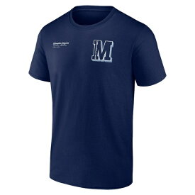 ファナティクス メンズ Tシャツ トップス Memphis Grizzlies Fanatics Branded Split Zone TShirt Navy