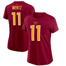 ナイキ レディース Tシャツ トップス Carson Wentz Washington Commanders Nike Women's Player Name & Number TShirt Burgundy