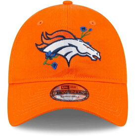 ニューエラ レディース 帽子 アクセサリー Denver Broncos New Era Women's Game Day Flower 9TWENTY Adjustable Hat Orange