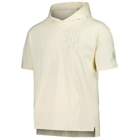 プロスタンダード メンズ Tシャツ トップス New York Mets Pro Standard Neutral Hoodie TShirt Cream