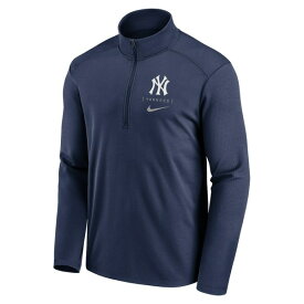 ナイキ メンズ ジャケット＆ブルゾン アウター New York Yankees Nike Franchise Logo Pacer Performance HalfZip Top Navy