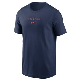 ナイキ メンズ Tシャツ トップス Houston Astros Nike Large Logo Back Stack TShirt Navy