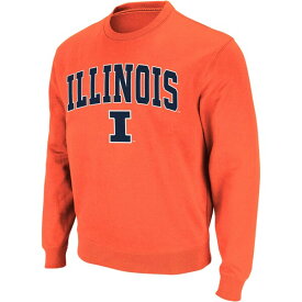 コロシアム メンズ パーカー・スウェットシャツ アウター Illinois Fighting Illini Colosseum Arch & Logo Crew Neck Sweatshirt Orange