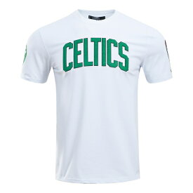 プロスタンダード メンズ Tシャツ トップス Boston Celtics Pro Standard Classic Chenille TShirt White