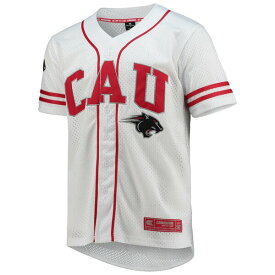 コロシアム メンズ ユニフォーム トップス Clark Atlanta University Panthers Colosseum Free Spirited Mesh ButtonUp Baseball Jersey White
