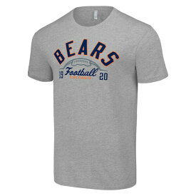 スターター メンズ Tシャツ トップス Chicago Bears Starter Half Ball Team TShirt Heather Gray