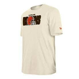 ニューエラ メンズ Tシャツ トップス Cleveland Browns New Era 2023 NFL Draft TShirt Cream