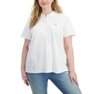 g~[ qtBK[ fB[X |Vc gbvX Plus Size Short-Sleeve Polo Shirt White