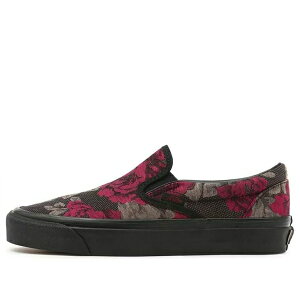 Vans �o���Y �����Y �X�j�[�J�[ �yVans Anaheim Factory Classic Slip-on 98 DX 'Black Red' VN0A5KX88FH�z �T�C�Y US_5(23.0cm)