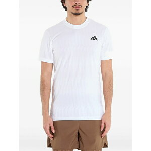 �A�f�B�_�X �����Y T�V���c �g�b�v�X Climacool + airchill freelift t-shirt White