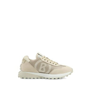 �{�O�i�[ ���f�B�[�X �X�j�[�J�[ �V���[�Y Logo-print panelled sneakers Neutrals
