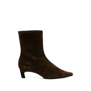 �A���n�X ���f�B�[�X �u�[�c �V���[�Y Suede pointed-toe ankle boots Brown