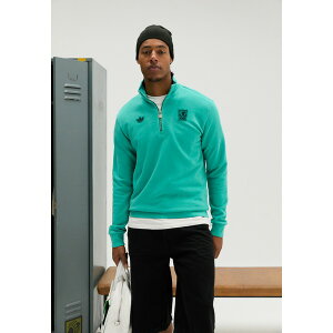 �A�f�B�_�X�I���W�i���X �����Y �p�[�J�[�E�X�E�F�b�g�V���c �A�E�^�[ LIVERPOOL FC ICON HALF ZIP TOP - Club wear - sea green