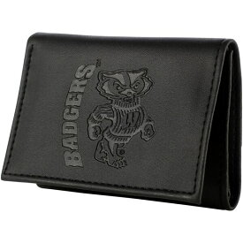 エバーグローンエンタープライズ メンズ 財布 アクセサリー Wisconsin Badgers Hybrid TriFold Wallet Black