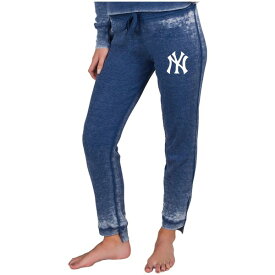 コンセプトスポーツ レディース カジュアルパンツ ボトムス New York Yankees Concepts Sport Women's Resurgence Waffle Knit Pants Navy
