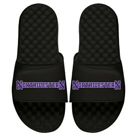 アイスライド メンズ サンダル シューズ Northwestern Wildcats ISlide Wordmark Slide Sandals Black