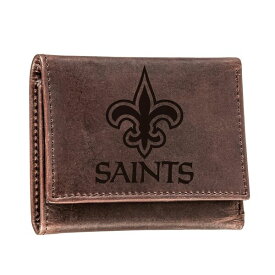 エバーグローンエンタープライズ メンズ 財布 アクセサリー New Orleans Saints Leather Team Tri Fold Wallet