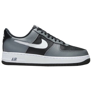 Nike �i�C�L �����Y �X�j�[�J�[ �yNike Air Force 1 Low Grey Black Cut Out Swoosh�z �T�C�Y US_7(25.0cm) Black/Grey-White