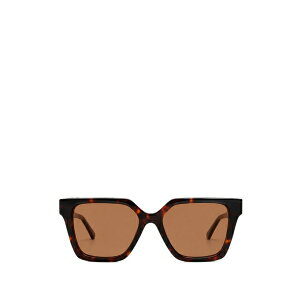 �J�b�g�}�R�j�[ ���f�B�[�X �T���O���X���A�C�E�F�A �A�N�Z�T���[ Aria tortoiseshell-effect geometric-frame sunglasses Brown