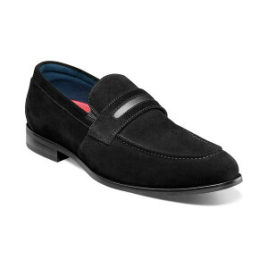 XeCV[A_X Y Xb|E[t@[ V[Y Men's Burke Moc Toe Saddle Slip On Shoes Black Suede