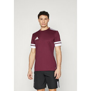 AfB_X Y T_ V[Y SQUADRA25 SHORT SLEEVE - Sports T-shirt - team maroon/white