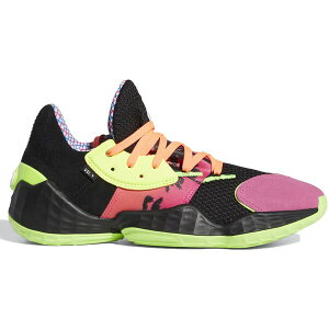 adidas �A�f�B�_�X �����Y �X�j�[�J�[ �yadidas Harden Vol. 4 Step Back�z �T�C�Y US_9(27.0cm) Core Black/Cloud White/Shock Pink