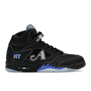 Jordan �W���[�_�� �����Y �X�j�[�J�[ �yJordan 5 Retro Awake NY Black�z �T�C�Y US_M_4 Black/Racer Blue-Metallic Silver-White-Clear