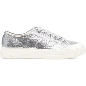 Ferragamo tFK Y Xj[J[ yFerragamo Gancini Low-Top Sneakers Grayz TCY US_10.5(28.5cm) Gray