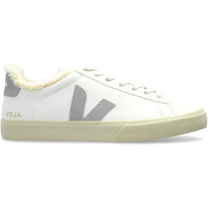 Veja ���F�W�� �����Y �X�j�[�J�[ �yVeja Campo Fured Leather White Light Grey�z �T�C�Y EU_37.5 White/Light Grey